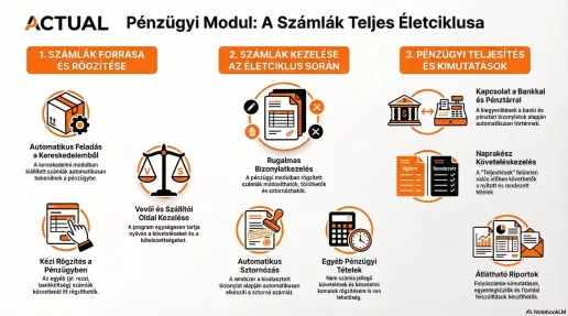 Pénzügy Számlák infografika